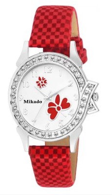 Mikado New Red princess butterfly casual analog watch for girls and women Watch  - For Girls   Watches  (Mikado)