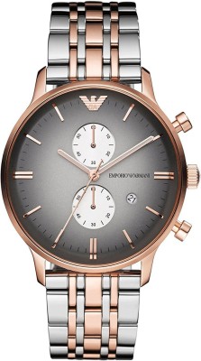 Emporio Armani AR1721i Rose Gold Tone Grey Dial Classic Watch  - For Men   Watches  (Emporio Armani)