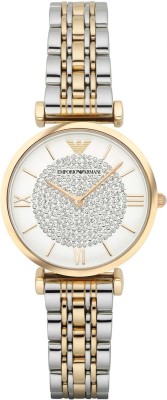 Emporio Armani AR8031 Gold Tone Crystal Pave Watch  - For Women   Watches  (Emporio Armani)
