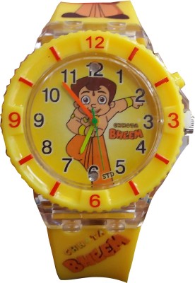SS Traders YELLOW CHOTABHEEM SEVEN LIGHTS Watch  - For Boys   Watches  (SS Traders)