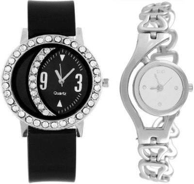Fashionnow Black And Silver Ladies Watch Giftable Watch  - For Women   Watches  (Fashionnow)