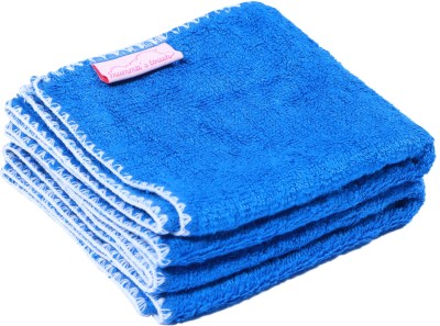 

Mumma's Touch Cotton 400 GSM Bath Towel(Pack of 2, Blue), Royal blue - white border