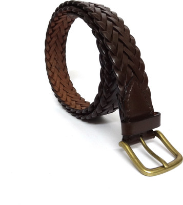 

tom venice Men & Women Casual Brown Genuine Leather Belt, Dark brown