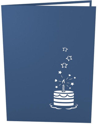 

Indifashion Birthday Cake Greeting Card(Blue, Pack of 1)