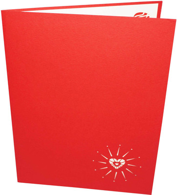 

Indifashion Love Explosion Valentine Day Greeting Card(Red, Pack of 1)