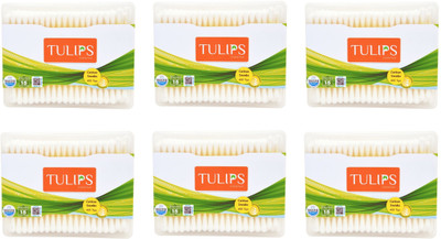 

Tulips Cotton Buds (6 boxes of 200 Buds)(6 Units)