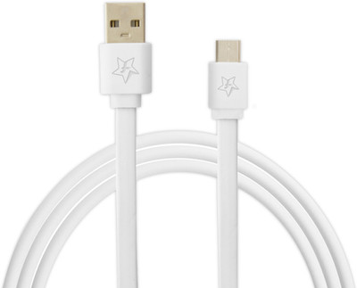 Flipkart SmartBuy Flat Charge Sync USB Cable White, 1 Mtr