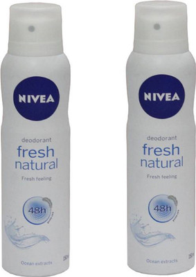 

Nivea FRESH NATURAL Deodorant Spray - For Men(100 ml, Pack of 2)