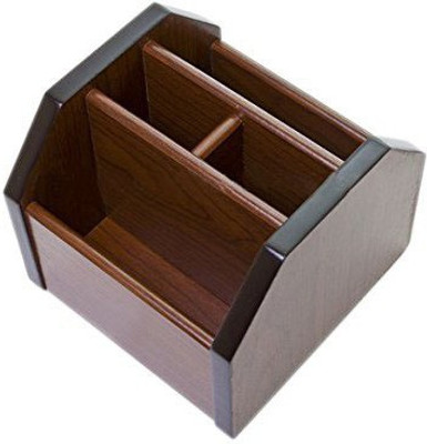 

NxtGen 4 Compartments Wooden Multipurpose Pen and Card Holder(Wooden)