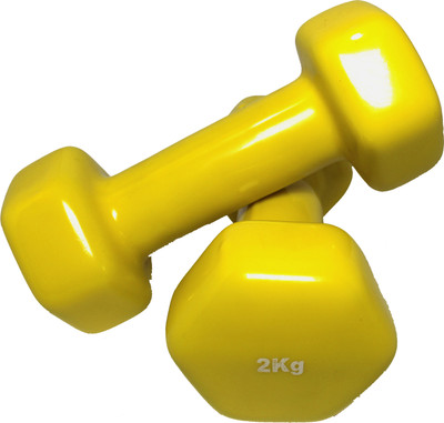

SKFZ Made in India Vinyl Dumbbell 2Kg (Set of 2) Fixed Weight Dumbbell(4 kg)