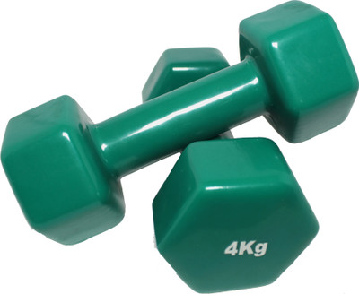 

SKFZ Made in India Vinyl Dumbbell 4Kg (Set of 2) Fixed Weight Dumbbell(8 kg)