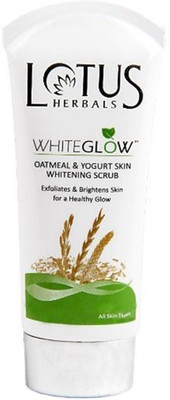 

Lotus Herbals Whiteglow Oatmeal & Yogurt Skin Whitening Scrub(80 g)