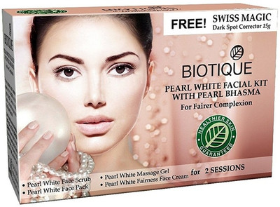 

Biotique Bio Pearl White Facial Kit with Pearl Bhasma ( kit) 75 g