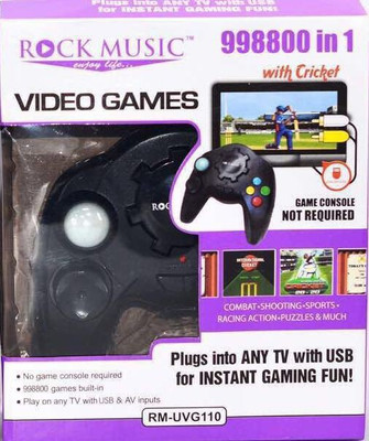 

MobStore Rock Music Video Games RM-UVG110 500 GB with COMBAT+SHOOTING+SPORTS+RACING ACTIION+ PUZZLES & MUCH(Black)