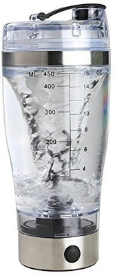 

wuze electric shaker 450ml 500 ml Shaker(Pack of 1, Steel/Chrome), Stainless steel