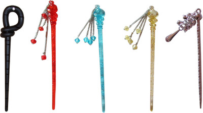 

Yashasvi combo of juda sticks Bun Stick(Multicolor)