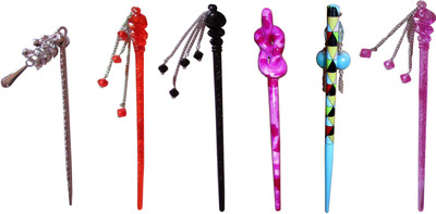 

Style Tweak combo of juda sticks Bun Stick(Multicolor)