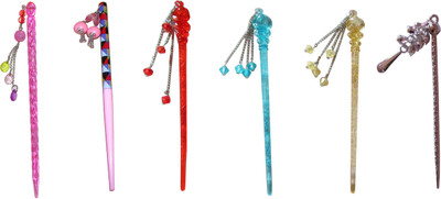 

Vatsalya Creation combo of juda sticks Bun Stick(Multicolor)