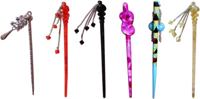 

Yashasvi combo of juda sticks Bun Stick(Multicolor)