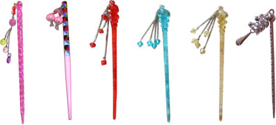

Yashasvi combo of juda sticks Bun Stick(Multicolor)