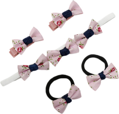 

Dchica A Chic Set Of 5 Hair Accessory Set(Pink)