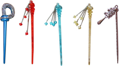 

Vatsalya Creation combo of juda sticks Bun Stick(Multicolor)