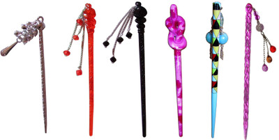 

Vatsalya Creation combo of juda sticks Bun Stick(Multicolor)