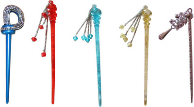 

Style Tweak combo of juda sticks Bun Stick(Multicolor)