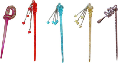 

Yashasvi combo of juda sticks Bun Stick(Multicolor)