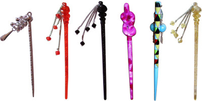 

Vatsalya Creation combo of juda sticks Bun Stick(Multicolor)