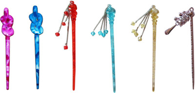 

Yashasvi combo of juda sticks Bun Stick(Multicolor)