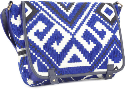 

People Tote(White, Blue), Blue;white