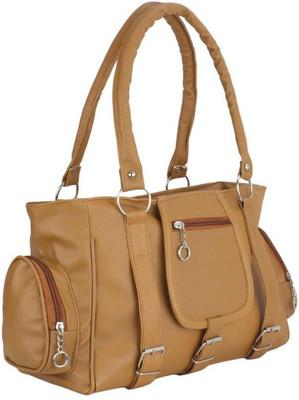 

FUN STOP Hand-held Bag(Tan)