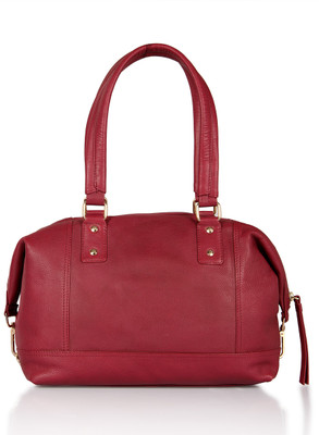

Leather Zentrum Hand-held Bag(Purple)