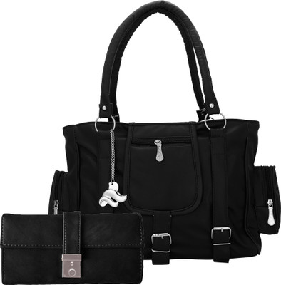 

Lady bar Shoulder Bag(Black)
