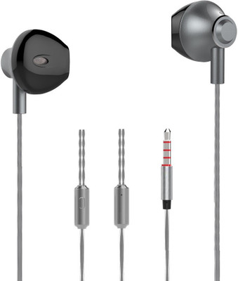 

Edfigo Metal In-Ear Wired Headset with Mic(Silver, In the Ear)