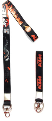 

kausal kf KTM Moto Biker Satin Lanyard Keychain Keyring For bike Combo-2 Key Chain