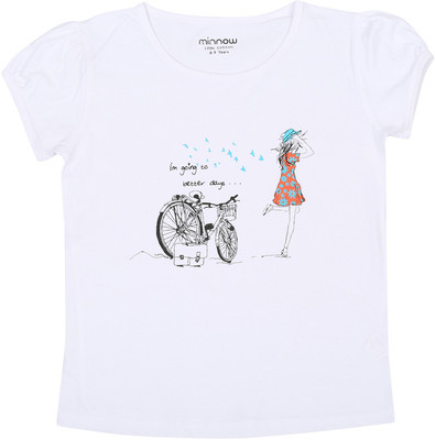 

Minnow Casual Cotton Top(White, Pack of 1), Mk-1000-rn-old-1-b