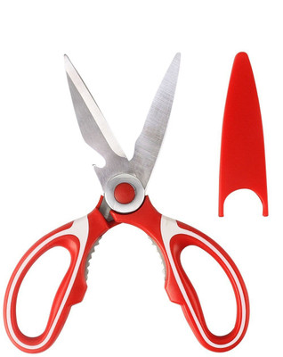 

HOKIPO Stainless Steel All-Purpose Scissor(Red, Pack of 1)