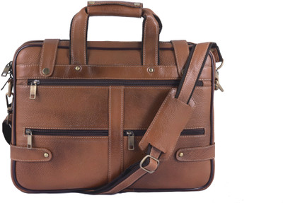 

G.Dan 14 inch Laptop Messenger Bag(Tan), Black