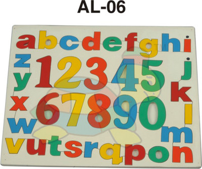 

Little Genius Wooden puzzle board -(Alpha numeric) LOWER CASE(Multicolor)