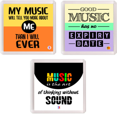 

Thoughtroad MUSIC 3 Fridge Magnet Pack of 3