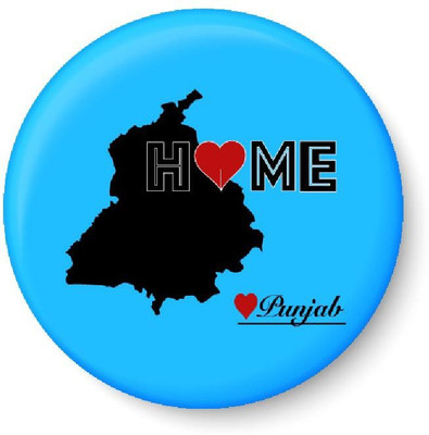 

Peacockride Punjab Home Love Fridge Magnet Fridge Magnet Pack of 1(Multicolor)