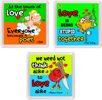 

Thoughtroad EVERYONE LOVE ALIKE Fridge Magnet Pack of 3