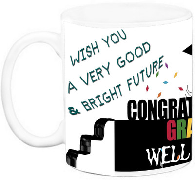 

EFW CONGRATULATIONS - wish u a very good & bright future Ceramic Mug(325 ml), Multicolor