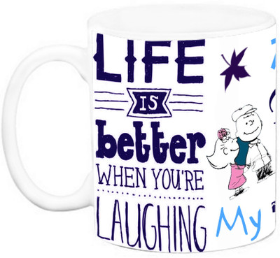 

EFW BROTHER - There's no buddy like u My Brother Ceramic Mug(325 ml), Multicolor