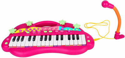 

Hamleys Hey Music Pink Keyboard Piano with Microphone Toy for Girls(Multicolor)