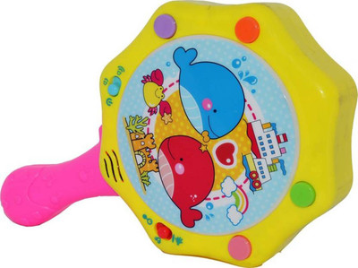 

Plutofit Hand Drum With Light and Music For kids(Multicolor)