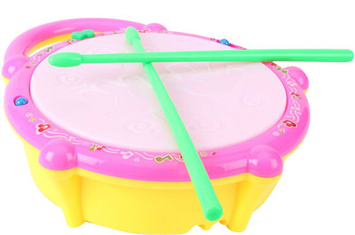 

Prefun Multicoloured Flash Drum With Lights & Music(Multicolor)