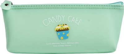 

Uberlyfe 1674 Cup Cake Art Plastic Pencil Box(Set of 1, Green)